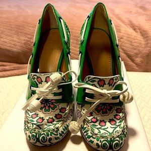 Tory Burch 5 Garden Party Fisher Loafer Pump
